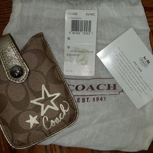 Coach NWT Heritage Star Electr Case